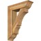 Ekena Millwork Balboa Traditional Rough Sawn Bracket w/ Offset Brace, Western Red Cedar, 8"W x 28"D x 36"H BKT0806X28X36BOA01RWR - alternate 1